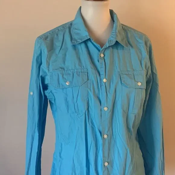[Island Company] Blue Button Down Shirt - Size XL - Picture 2 of 6